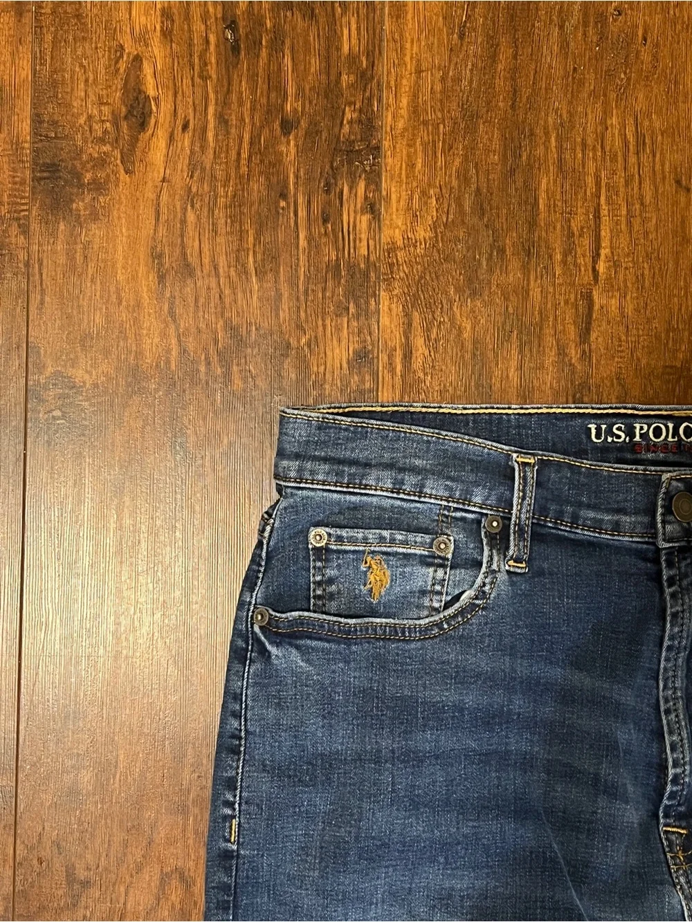 U.S. Polo Assn. Men’s Dark Blue Straight Jeans